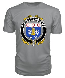 ScotsTee O'HOLOHAN Coat Of Arms Family Crest House Of Ireland T Shirt