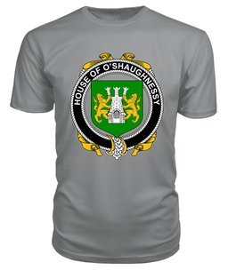 ScotsTee O'SHAUGNESSY Coat Of Arms Family Crest House Of Ireland T Shirt