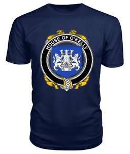 ScotsTee O'KELLY Coat Of Arms Family Crest House Of Ireland T Shirt