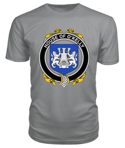 ScotsTee O'KELLY Coat Of Arms Family Crest House Of Ireland T Shirt