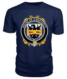 ScotsTee O'RAFFERTY Coat Of Arms Family Crest House Of Ireland T Shirt
