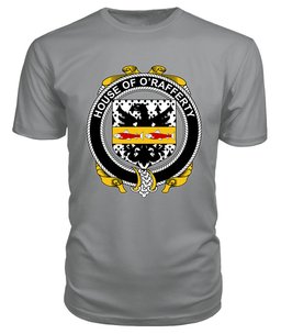 ScotsTee O'RAFFERTY Coat Of Arms Family Crest House Of Ireland T Shirt
