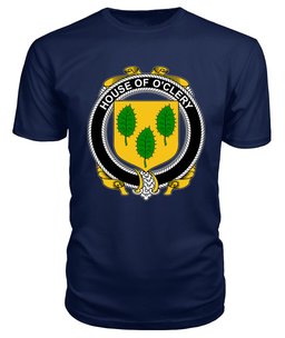 ScotsTee O'CLERY Coat Of Arms Family Crest House Of Ireland T Shirt