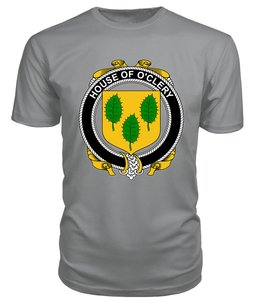 ScotsTee O'CLERY Coat Of Arms Family Crest House Of Ireland T Shirt