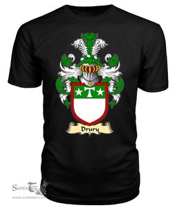 ScotsTee Drury or MacDrury Coat Of Arms Family Crest Ireland V23 T Shirt