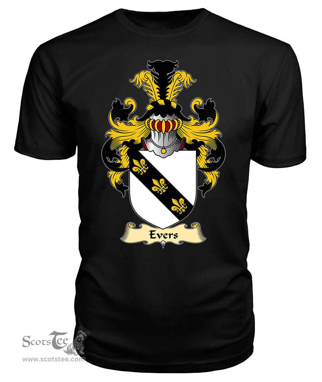 ScotsTee Evers Coat Of Arms Family Crest Ireland V23 T Shirt