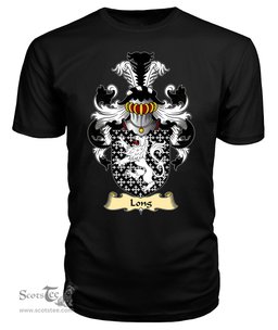 ScotsTee Long or Longe Coat Of Arms Family Crest Ireland V23 T Shirt