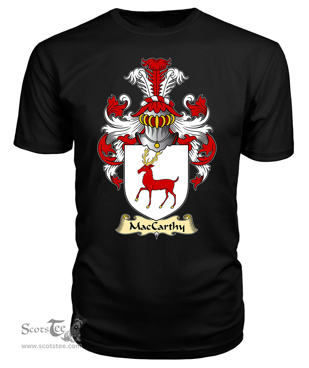 ScotsTee MacCarthy or Carty Coat Of Arms Family Crest Ireland V23 T Shirt