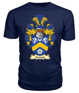 ScotsTee Gervais or Jervois Coat Of Arms Family Crest Ireland V23 T Shirt