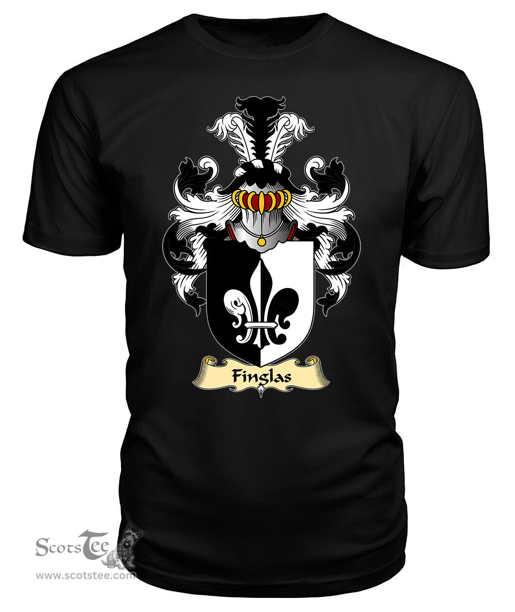 ScotsTee Finglas Coat Of Arms Family Crest Ireland V23 T Shirt
