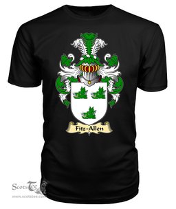 ScotsTee Fitz-Allen Coat Of Arms Family Crest Ireland V23 T Shirt