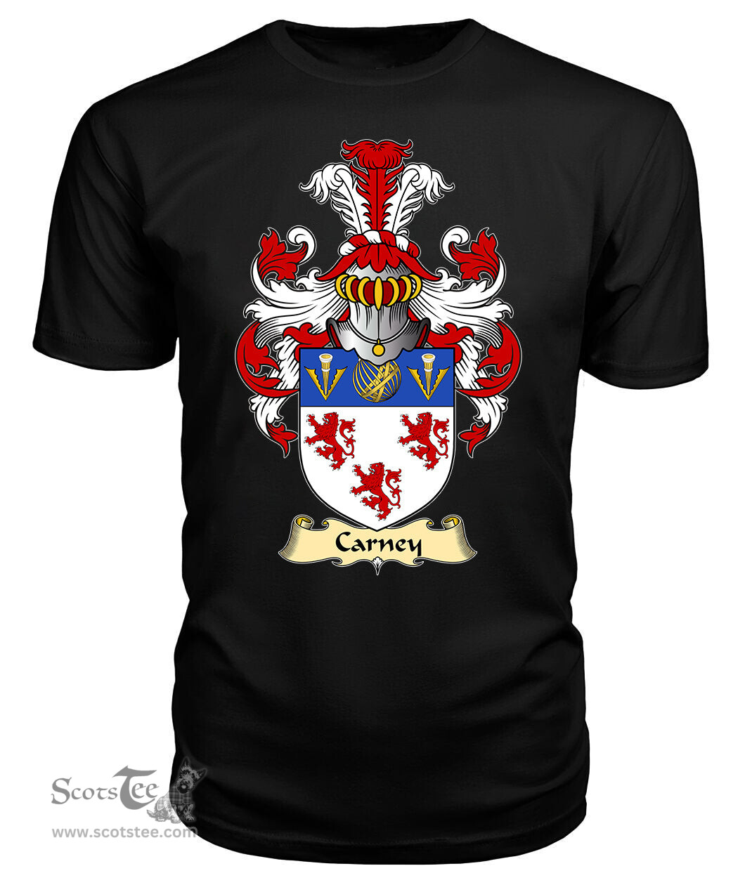 ScotsTee Carney Coat Of Arms Family Crest Ireland V23 T Shirt