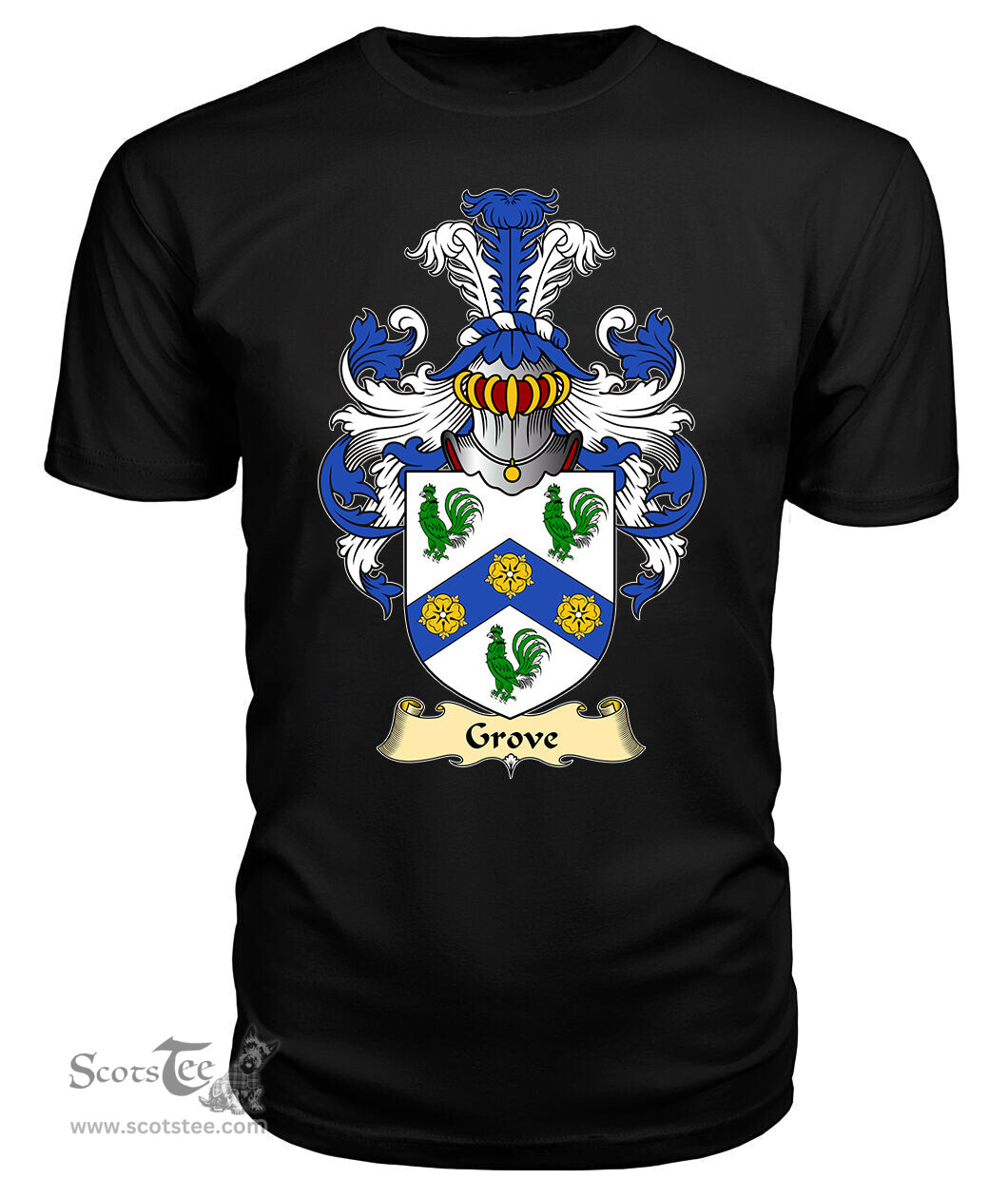 ScotsTee Grove Coat Of Arms Family Crest Ireland V23 T Shirt