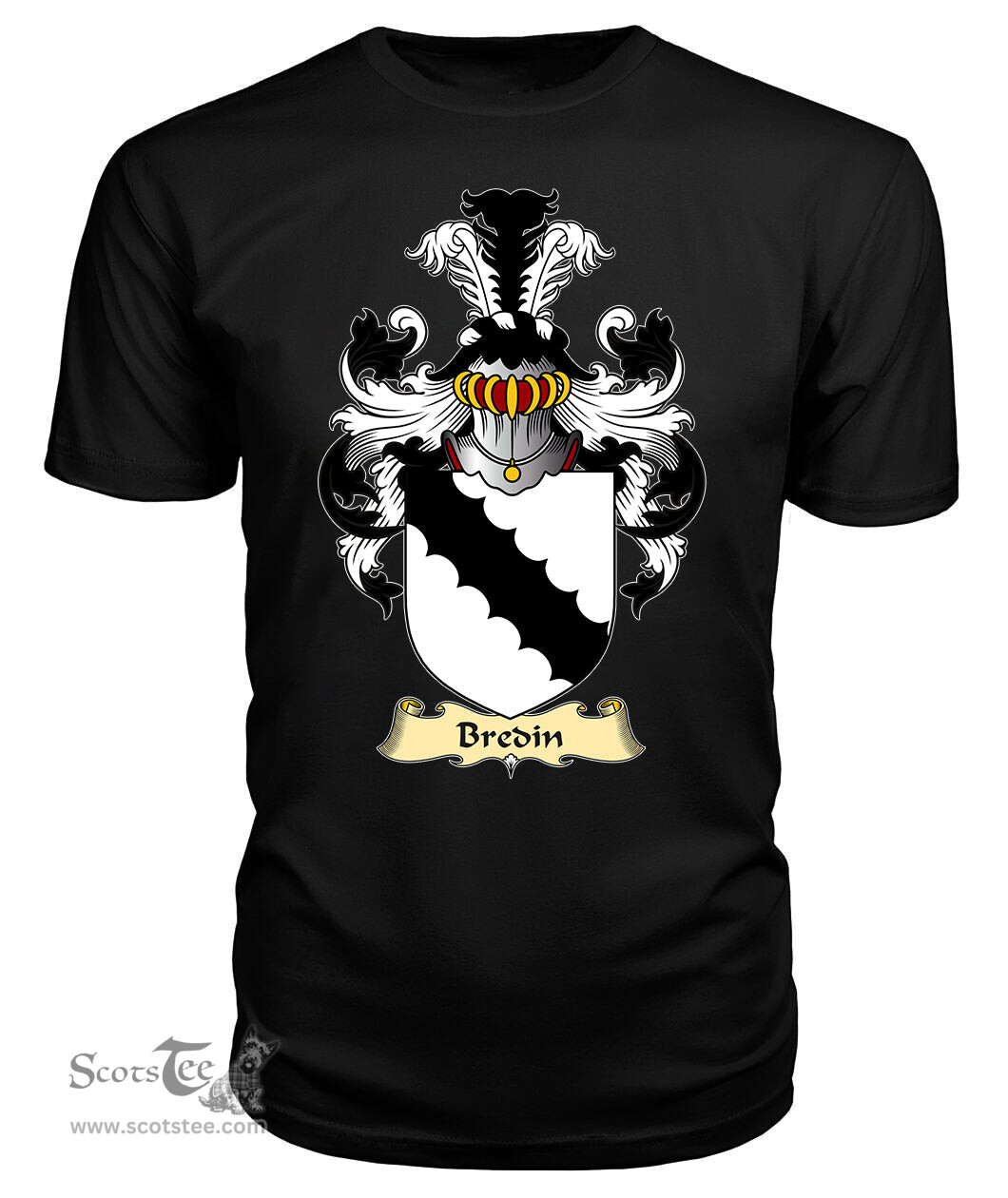 ScotsTee Bradden or Bredin Coat Of Arms Family Crest Ireland V23 T Shirt