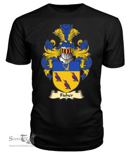 ScotsTee Fisher Coat Of Arms Family Crest Ireland V23 T Shirt