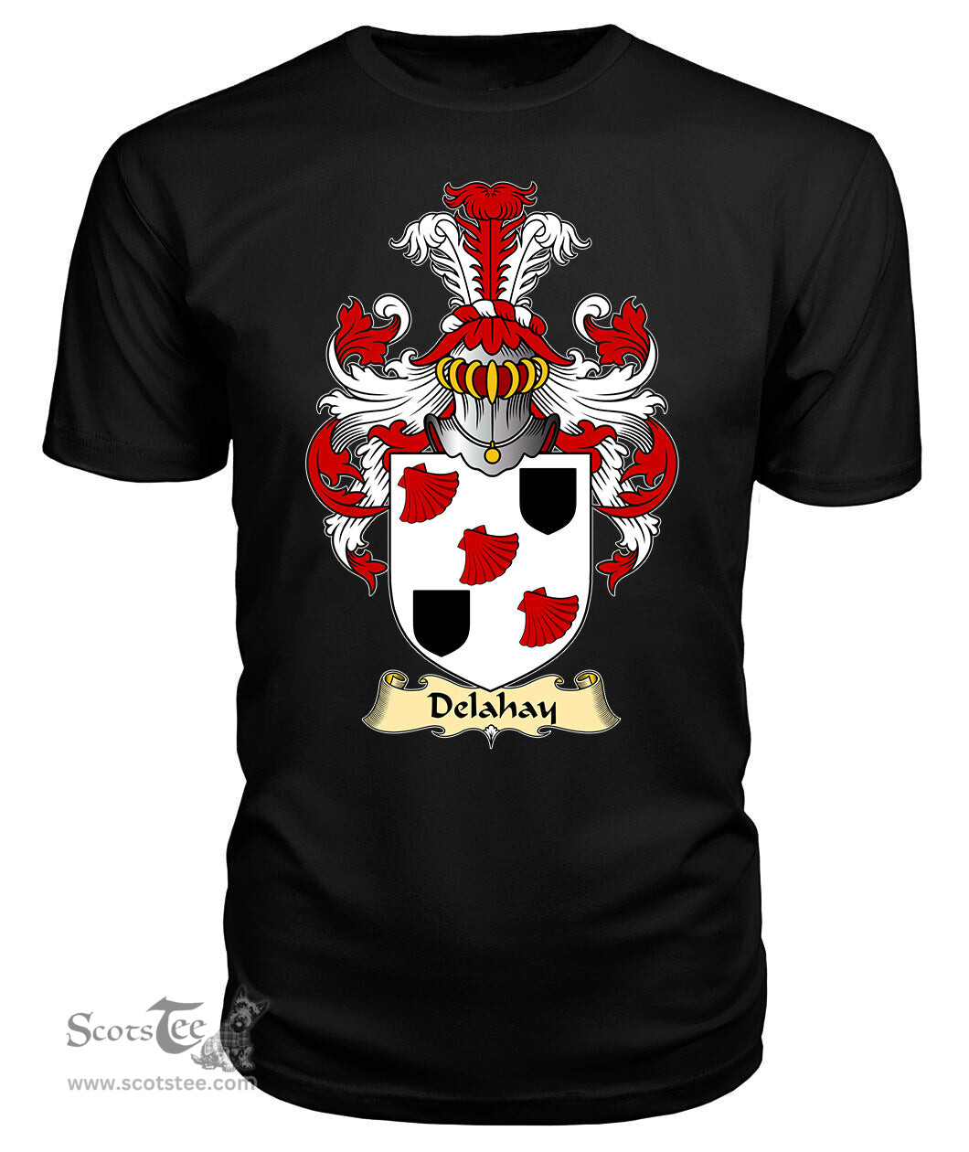 ScotsTee Delahay Coat Of Arms Family Crest Ireland V23 T Shirt