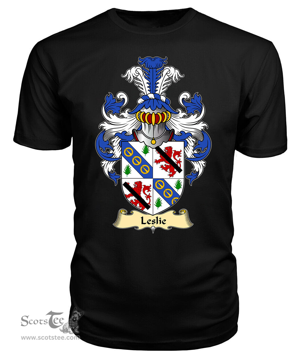 ScotsTee Leslie Coat Of Arms Family Crest Ireland V23 T Shirt