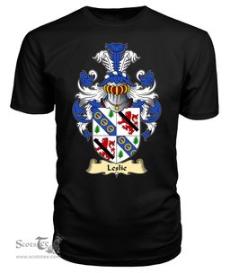 ScotsTee Leslie Coat Of Arms Family Crest Ireland V23 T Shirt