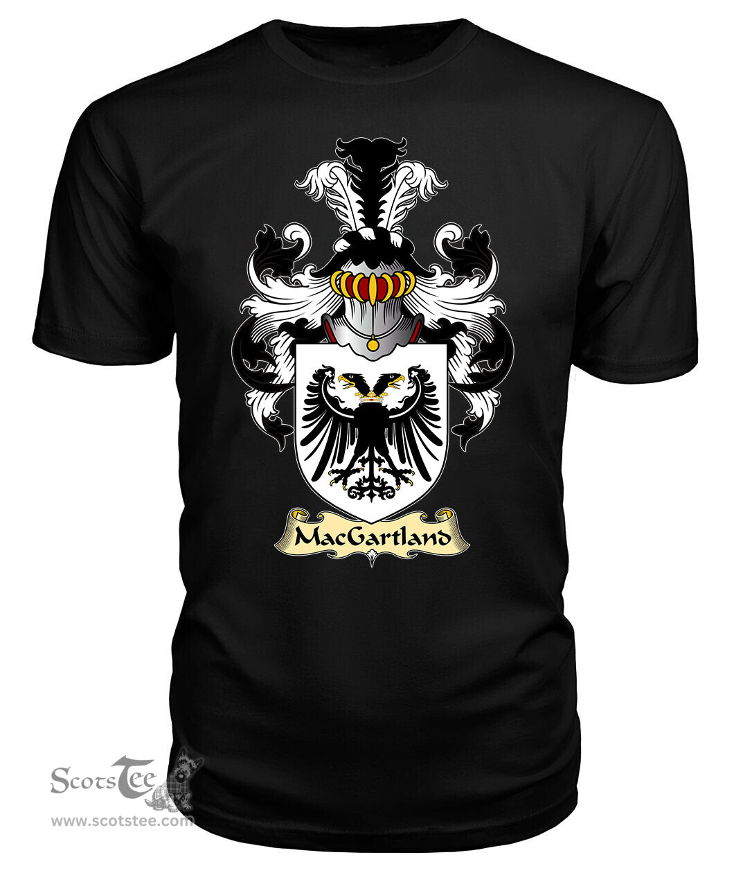 ScotsTee MacGartland or Garland Coat Of Arms Family Crest Ireland V23 T Shirt