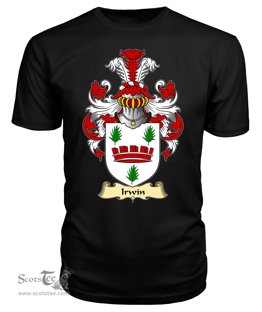 ScotsTee Irwin Coat Of Arms Family Crest Ireland V23 T Shirt