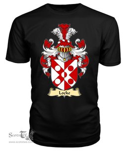 ScotsTee Locke Coat Of Arms Family Crest Ireland V23 T Shirt