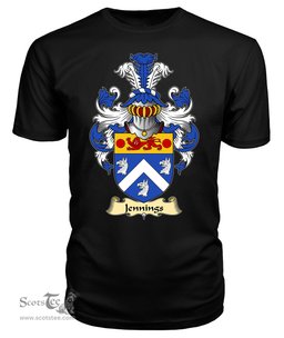 ScotsTee Jennings or Jennyns Coat Of Arms Family Crest Ireland V23 T Shirt