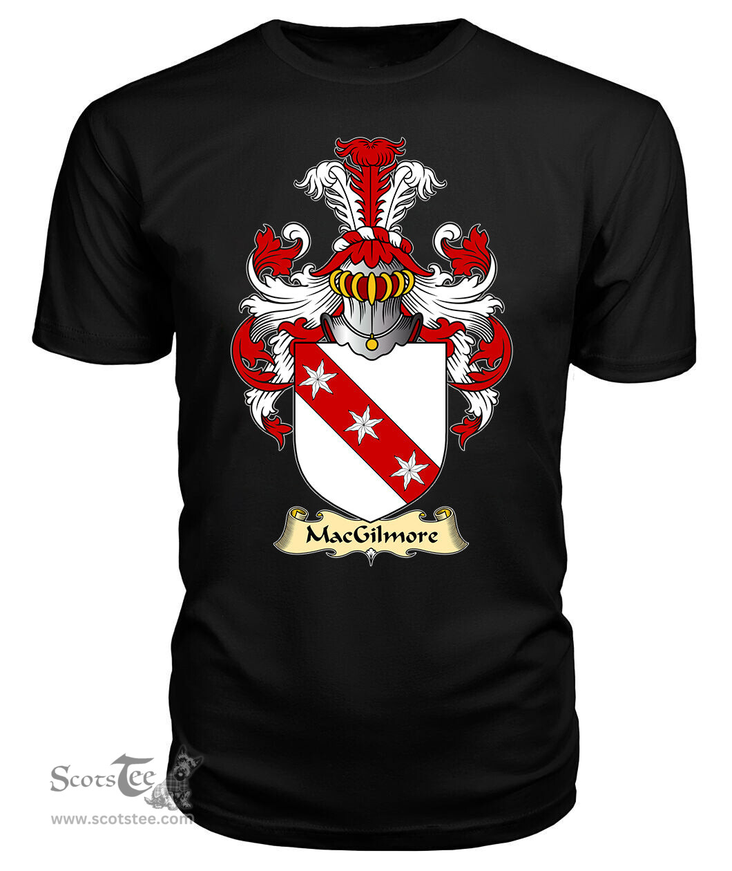 ScotsTee MacGilmore or Gilmer Coat Of Arms Family Crest Ireland V23 T Shirt