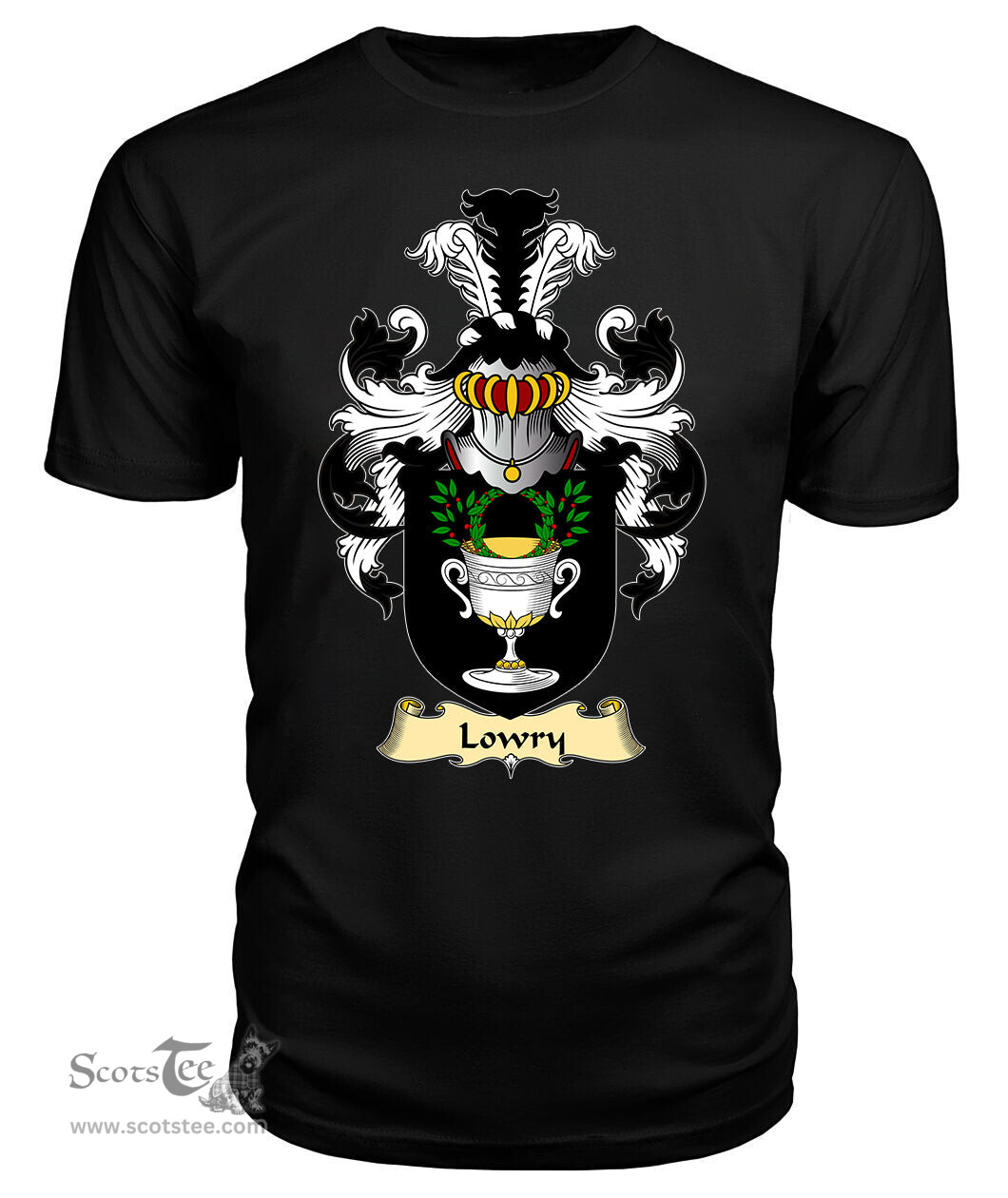 ScotsTee Lowry or O'Lavery Coat Of Arms Family Crest Ireland V23 T Shirt