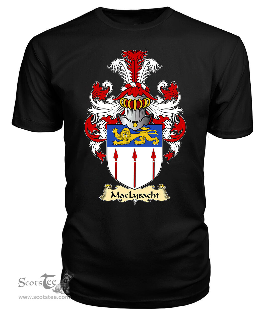 ScotsTee MacLysacht Coat Of Arms Family Crest Ireland V23 T Shirt
