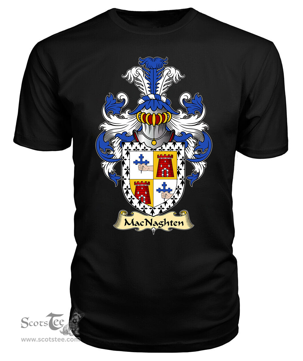 ScotsTee MacNaughten Coat Of Arms Family Crest Ireland V23 T Shirt
