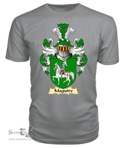 ScotsTee MacGuire or Maguire Coat Of Arms Family Crest Ireland V23 T Shirt