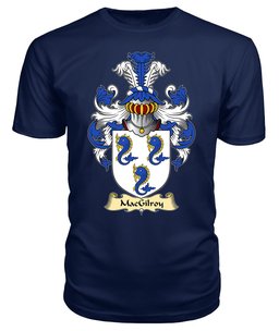 ScotsTee MacGilroy or MacElroy Coat Of Arms Family Crest Ireland V23 T Shirt