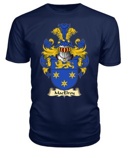 ScotsTee MacElroy or Gilroy Coat Of Arms Family Crest Ireland V23 T Shirt