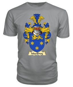 ScotsTee MacElroy or Gilroy Coat Of Arms Family Crest Ireland V23 T Shirt