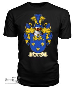 ScotsTee MacElroy or Gilroy Coat Of Arms Family Crest Ireland V23 T Shirt