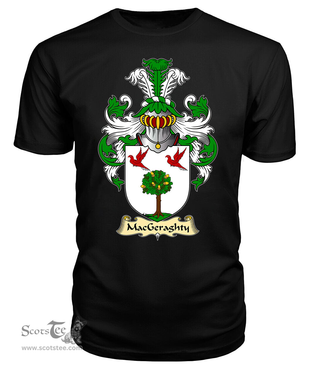 ScotsTee MacGeraghty Coat Of Arms Family Crest Ireland V23 T Shirt