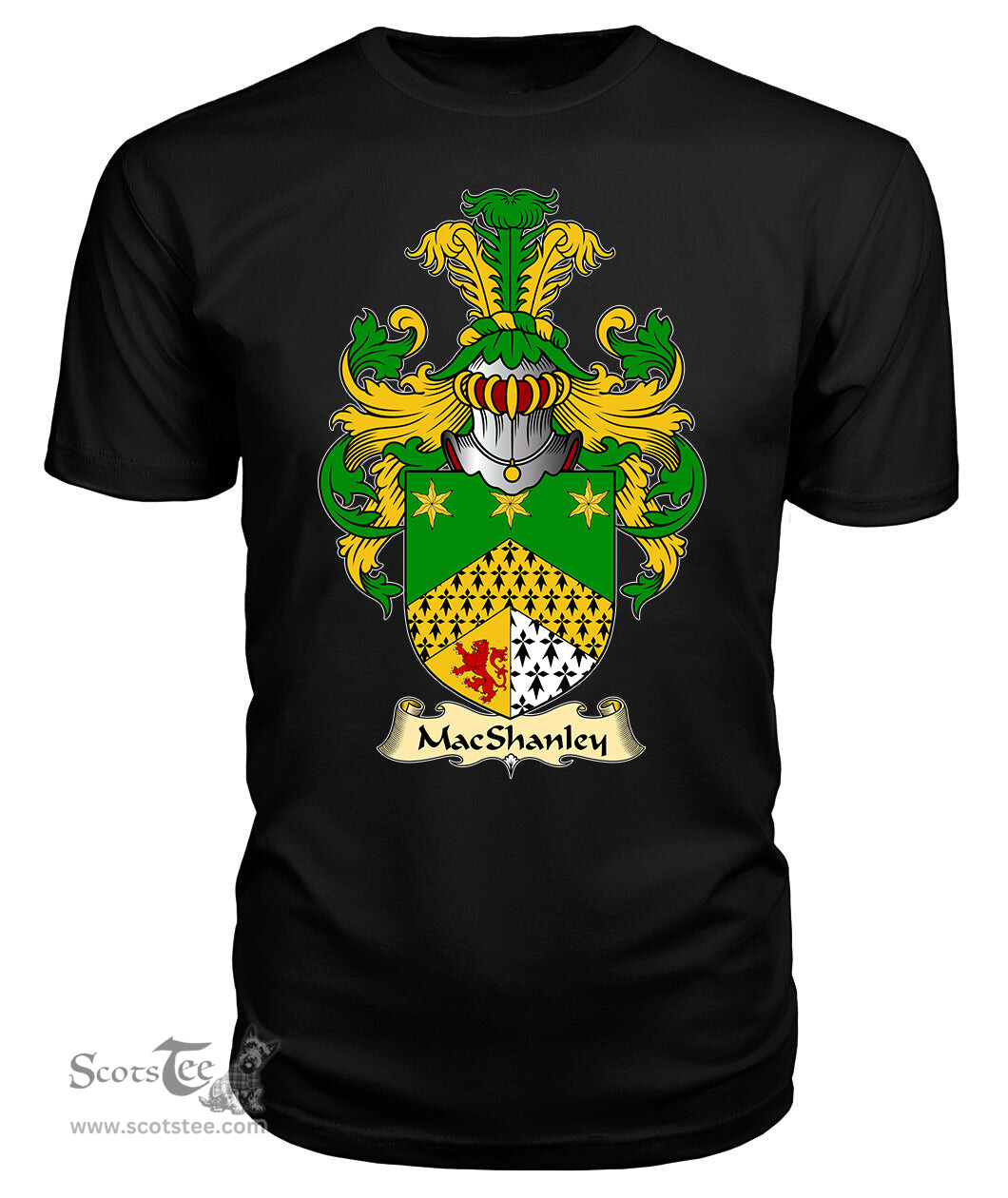 ScotsTee MacShanley Coat Of Arms Family Crest Ireland V23 T Shirt