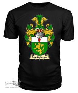 ScotsTee MacGuinness or MacGinnis Coat Of Arms Family Crest Ireland V23 T Shirt