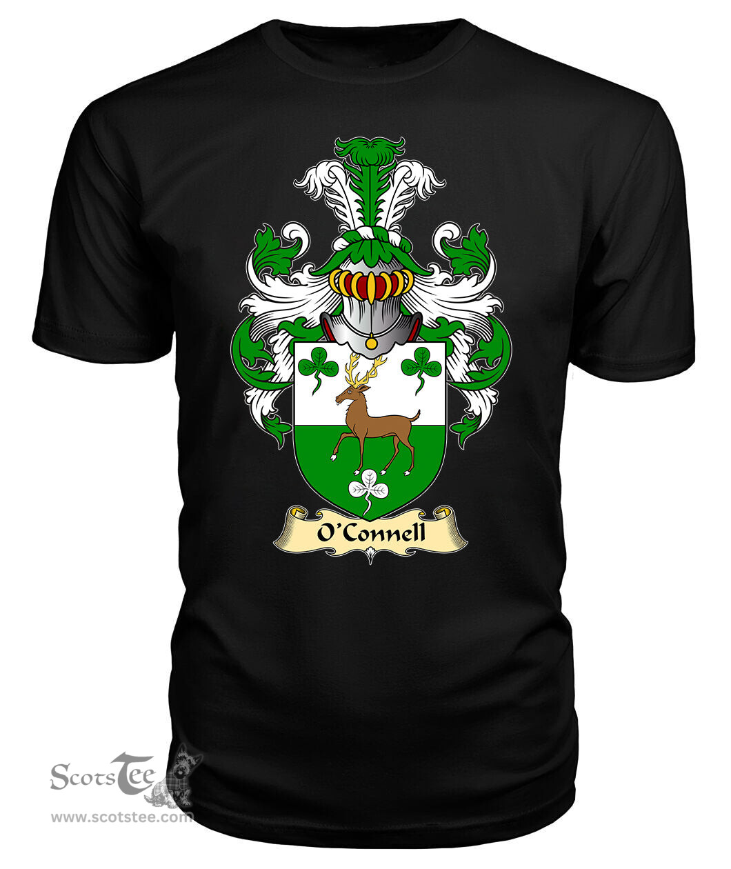 ScotsTee O'Connell or MacConnell Coat Of Arms Family Crest Ireland V23 T Shirt