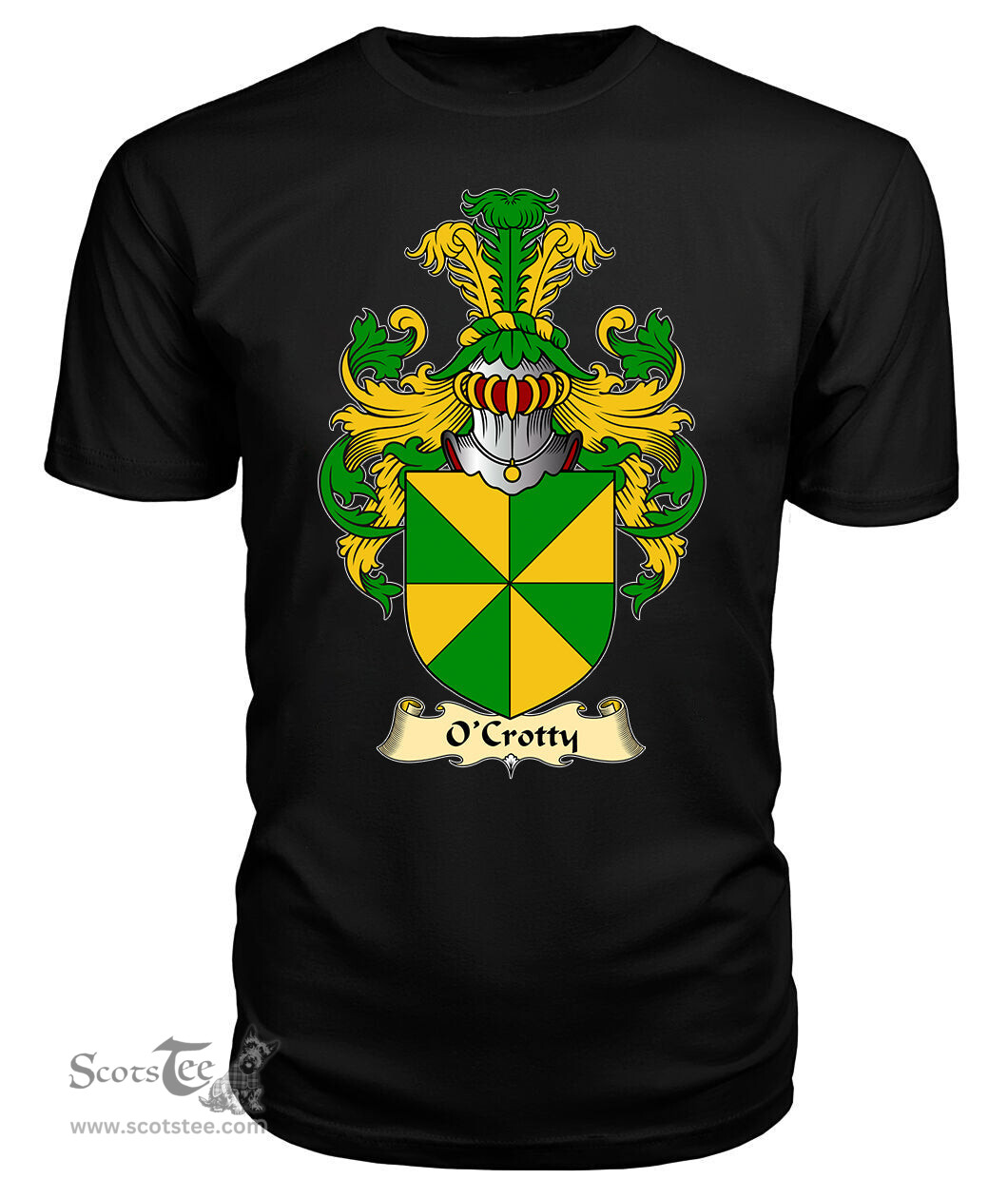 ScotsTee O'Crotty Coat Of Arms Family Crest Ireland V23 T Shirt