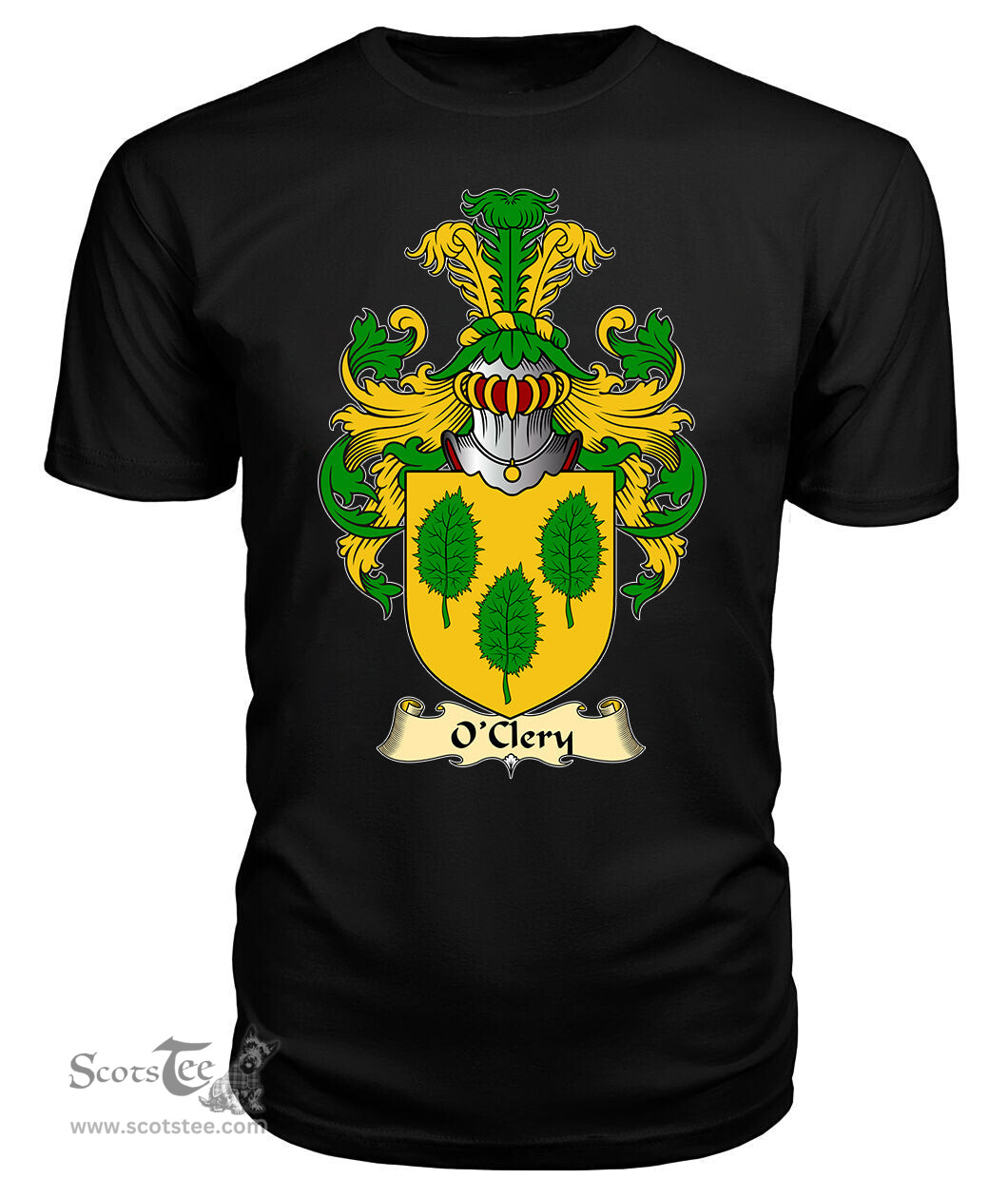ScotsTee O'Clery Coat Of Arms Family Crest Ireland V23 T Shirt