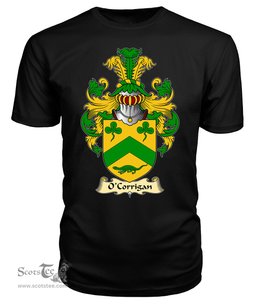 ScotsTee O'Corrigan or Carrigan Coat Of Arms Family Crest Ireland V23 T Shirt