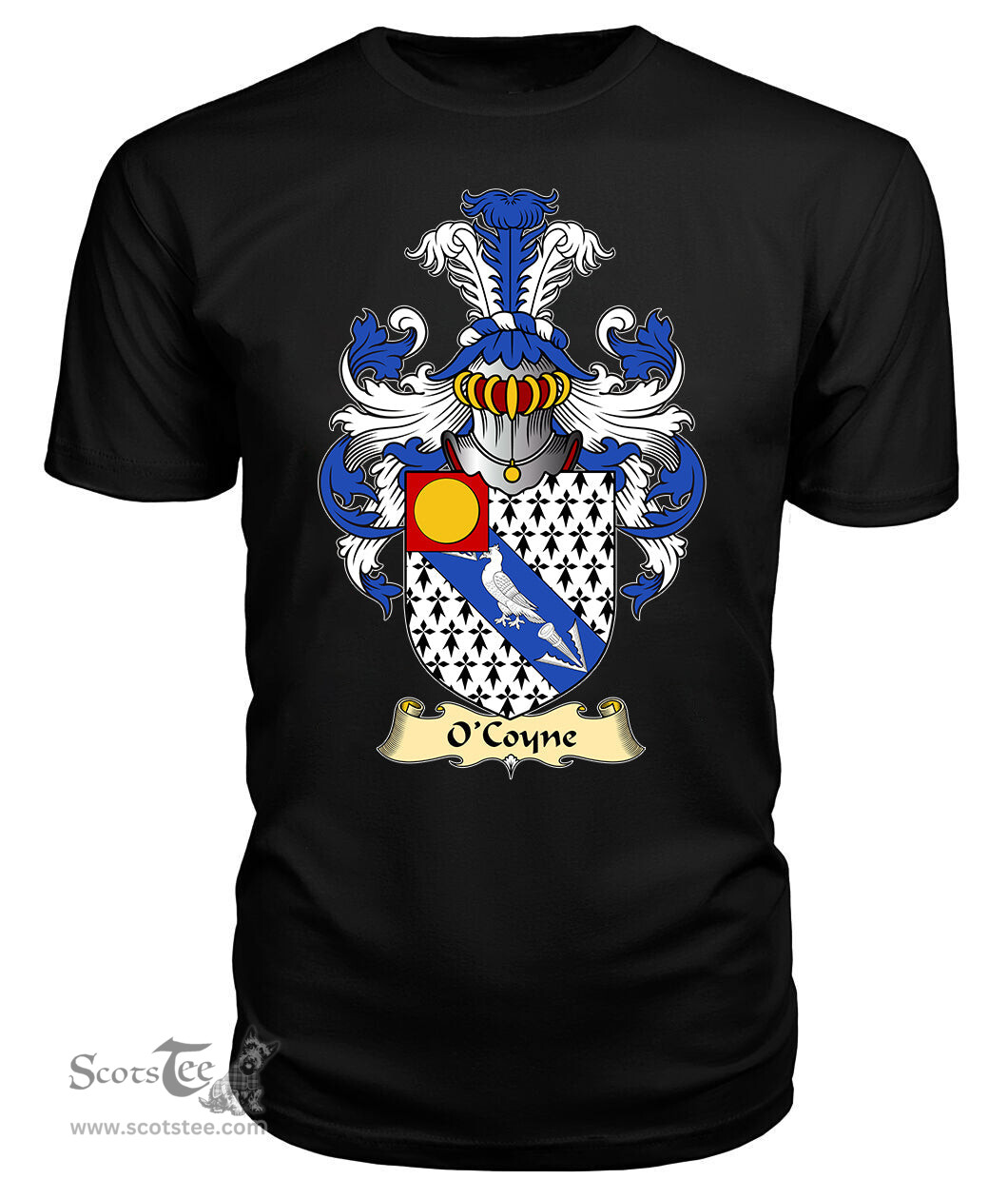 ScotsTee O'Coyne Coat Of Arms Family Crest Ireland V23 T Shirt