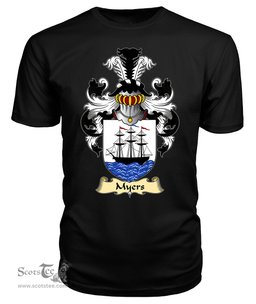 ScotsTee Myers Coat Of Arms Family Crest Ireland V23 T Shirt