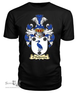 ScotsTee O'Halpenny or Halfpenny Coat Of Arms Family Crest Ireland V23 T Shirt