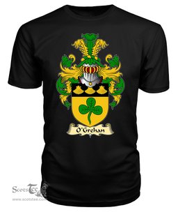 ScotsTee O'Grehan or Greaghan Coat Of Arms Family Crest Ireland V23 T Shirt