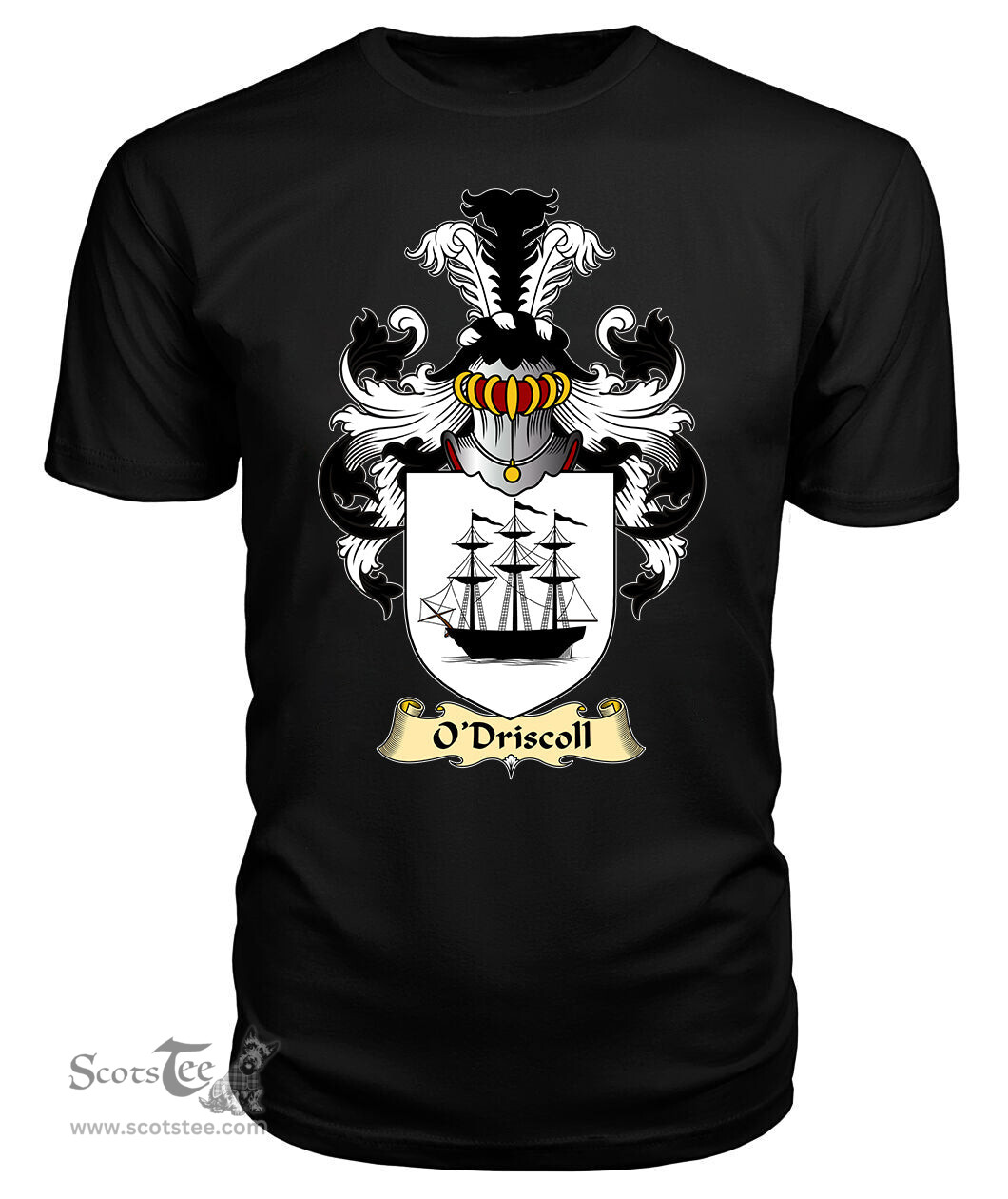 ScotsTee O'Driscoll Coat Of Arms Family Crest Ireland V23 T Shirt