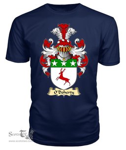 ScotsTee O'Doherty or Dogherty Coat Of Arms Family Crest Ireland V23 T Shirt