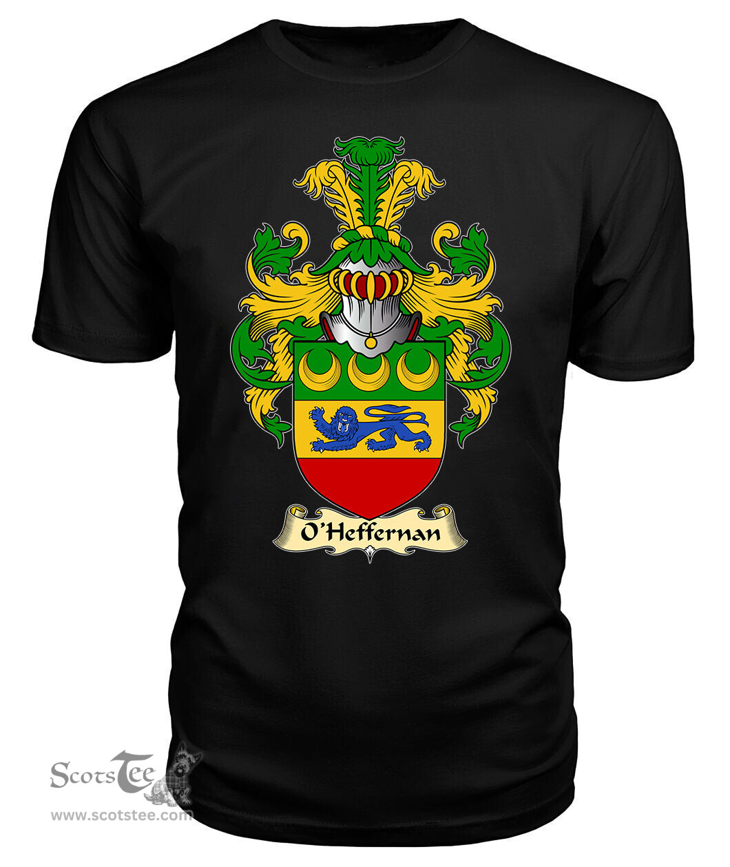 ScotsTee O'Heffernan Coat Of Arms Family Crest Ireland V23 T Shirt