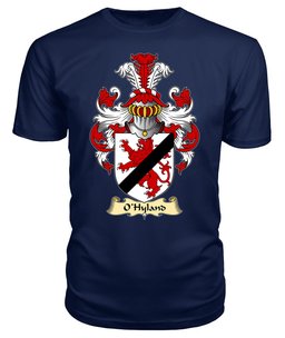 ScotsTee O'Hyland or Hayland Coat Of Arms Family Crest Ireland V23 T Shirt